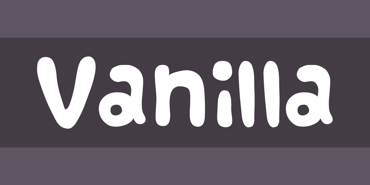 Шрифт Vanilla